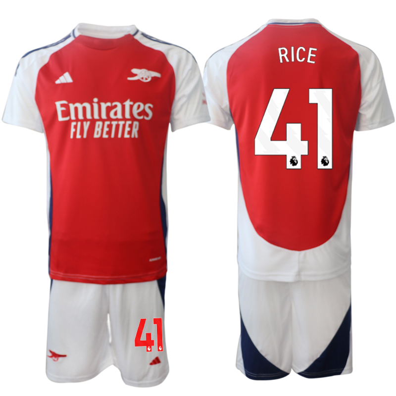 Men 2024-2025 Club Arsenal home Red 41 Soccer Jersey
